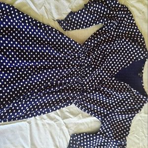 Navy/white Polka Dot PL Dress